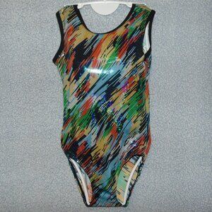 Victoria's Challenge Multicolor Sparkley Leotard/Swimsuit XS